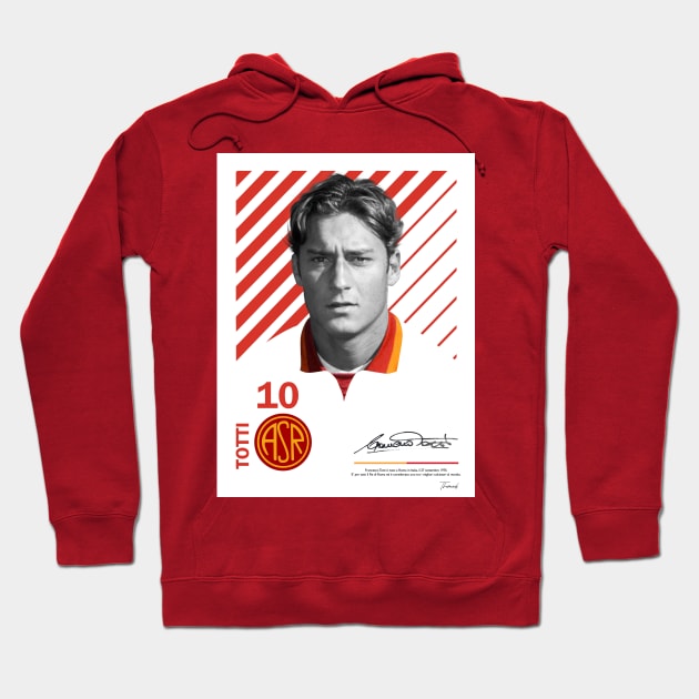 FRANCESCO TOTTI / VINTAGE POSTER LIMITED EDITION Hoodie by Jey13